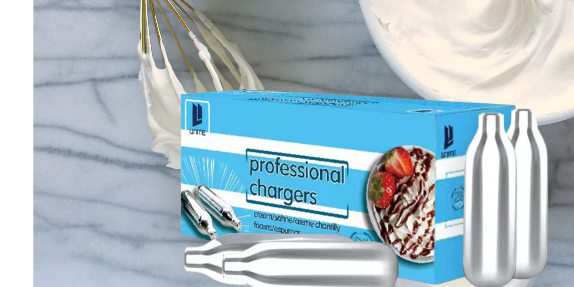Cream charger distribution